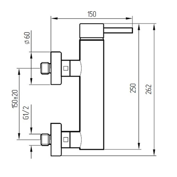 Смеситель для душа Migliore Fortis 18655 Хром