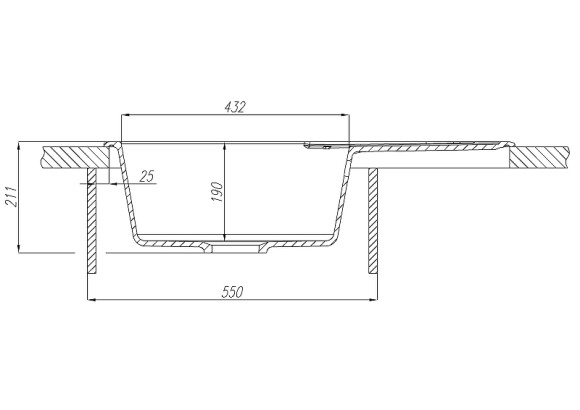 Кухонная мойка Aquaton Амира 78 1A712932AI250 Серый шелк
