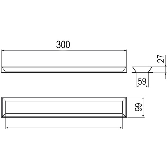 Модуль полотенцедержателя Inda Indissima Barra A8818MNS Брашированная нержавеющая сталь Модуль полотенцедержателя Inda Indissima Barra A8818MNS Брашированная нержавеющая сталь