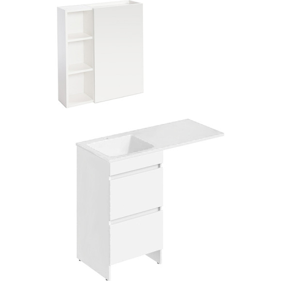 Тумба с раковиной Orange Sistema 110 L ST-110TUW+RAL Белая глянцевая Тумба с раковиной Orange Sistema 110 L ST-110TUW+RAL Белая глянцевая