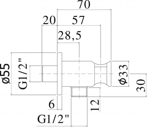 Шланговое подключение Paffoni ZSUP031CR с держателем для душа Хром