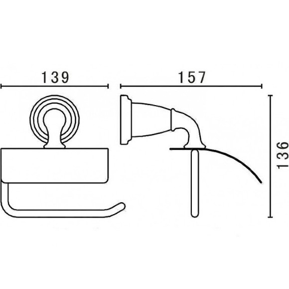 Держатель туалетной бумаги Art&Max Bianchi AM-E-3683-Do с крышкой Золото Держатель туалетной бумаги Art&Max Bianchi AM-E-3683-Do с крышкой Золото