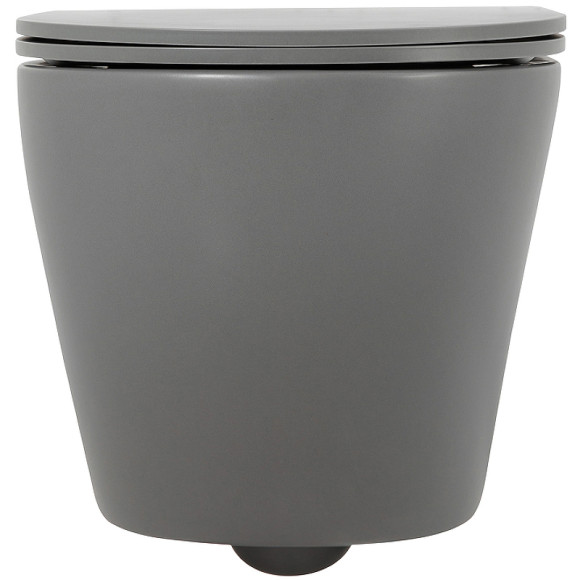 Унитаз BelBagno Colorato BB062CHR-GR/BB062SC-GR подвесной Серый матовый с сиденьем Микролифт