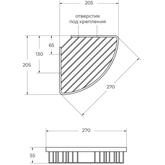 Полка корзина Art&Max AM-F-8936-Br угловая Бронза Полка корзина Art&Max AM-F-8936-Br угловая Бронза