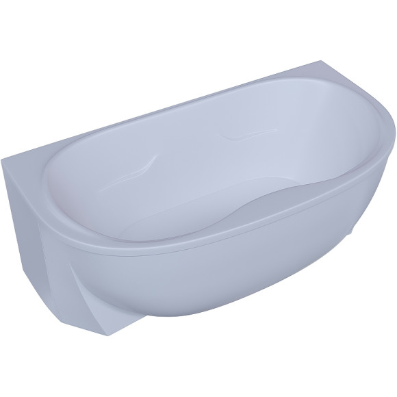 Акриловая ванна Aquatek Мелисса 180х95 MEL180-0000031 без гидромассажа с фронтальной панелью с каркасом (вклеенный) со слив-переливом