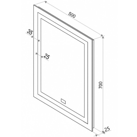 Зеркало Континент Verte 500х700 ЗЛП477 с подсветкой с часами и датчиком движения Зеркало Континент Verte 500х700 ЗЛП477 с подсветкой с часами и датчиком движения