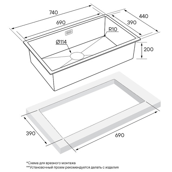 Кухонная мойка Paulmark Aller 74 Uni PM807444-BG Брашированное золото Кухонная мойка Paulmark Aller 74 Uni PM807444-BG Брашированное золото