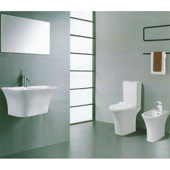 Унитаз компакт CeramaLux 1217-P с бачком и сиденьем Микролифт Унитаз компакт CeramaLux 1217-P с бачком и сиденьем Микролифт