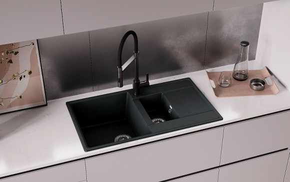 Кухонная мойка Ulgran Quartz Prima 860 1,5 K-08 Космос Кухонная мойка Ulgran Quartz Prima 860 1,5 K-08 Космос