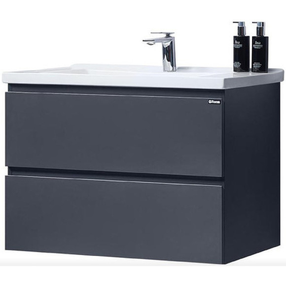 Тумба с раковиной Orans BC-4023-800 4023800З Матовый графитовый