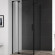 Душевой уголок Cezares Slider 100х80 SLIDER-AH-1-80-90/100-C-NERO профиль Черный матовый стекло прозрачное