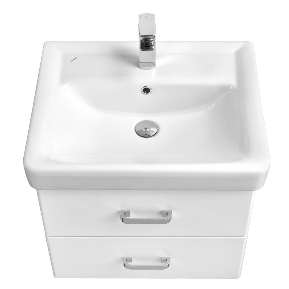 Тумба под раковину Aquaton Америна 60 1A135401AM010 подвесная Белая глянцевая