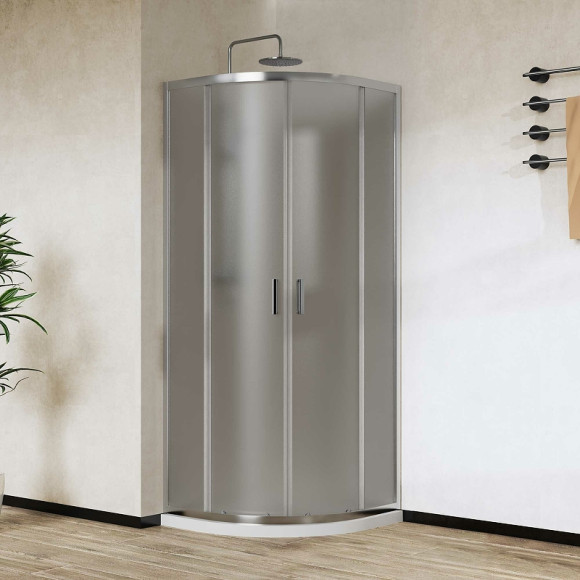 Душевой уголок Vincea City 90x90 VSQ-5CT900MT профиль Хром стекло текстурное Душевой уголок Vincea City 90x90 VSQ-5CT900MT профиль Хром стекло текстурное