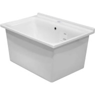 Хозяйственная раковина Kerasan Aquadom 60 29201 Белая с 1 отверстием под смеситель Хозяйственная раковина Kerasan Aquadom 60 29201 Белая с 1 отверстием под смеситель