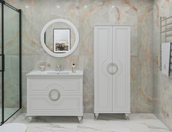 Тумба под раковину Caprigo Valletta 100 35319-SF027 Белая матовая