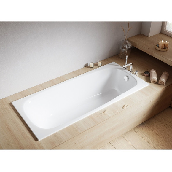 Акриловая ванна Whitecross Layla Slim 170x75 0122.170075.100 без гидромассажа Акриловая ванна Whitecross Layla Slim 170x75 0122.170075.100 без гидромассажа