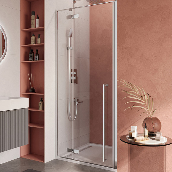Душевая дверь Cezares Liner 100 L LINER-B-12-100-C-Cr-L профиль Хром стекло прозрачное