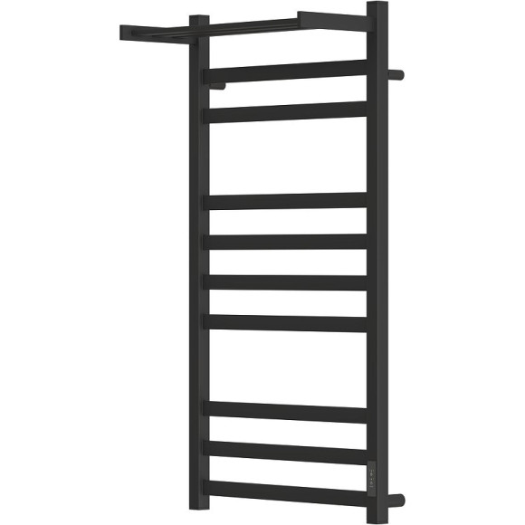 Электрический полотенцесушитель Point Меркурий PN83850PB П9 500x1000 с полкой, диммер справа Черный Электрический полотенцесушитель Point Меркурий PN83850PB П9 500x1000 с полкой, диммер справа Черный