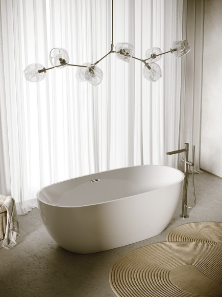 Акриловая ванна Sancos Flo 170x80 FB02 без гидромассажа Акриловая ванна Sancos Flo 170x80 FB02 без гидромассажа