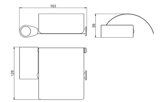 Держатель туалетной бумаги Art&Max Verona Push AM-M-034-CR Хром Держатель туалетной бумаги Art&Max Verona Push AM-M-034-CR Хром