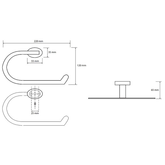 Полотенцедержатель Bemeta Oval 118404061 Хром Полотенцедержатель Bemeta Oval 118404061 Хром