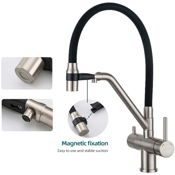 Смеситель для кухни Gappo G4398-85 Сатин Черный Смеситель для кухни Gappo G4398-85 Сатин Черный