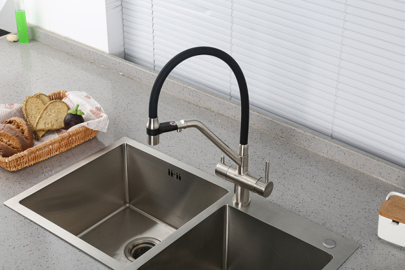 Смеситель для кухни Gappo G4398-85 Сатин Черный Смеситель для кухни Gappo G4398-85 Сатин Черный