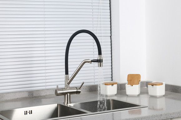 Смеситель для кухни Gappo G4398-85 Сатин Черный Смеситель для кухни Gappo G4398-85 Сатин Черный