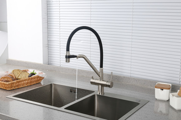 Смеситель для кухни Gappo G4398-85 Сатин Черный Смеситель для кухни Gappo G4398-85 Сатин Черный