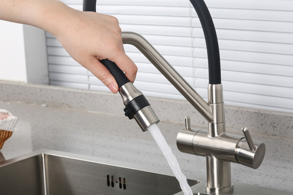 Смеситель для кухни Gappo G4398-85 Сатин Черный Смеситель для кухни Gappo G4398-85 Сатин Черный