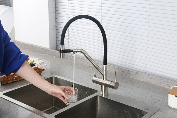 Смеситель для кухни Gappo G4398-85 Сатин Черный Смеситель для кухни Gappo G4398-85 Сатин Черный