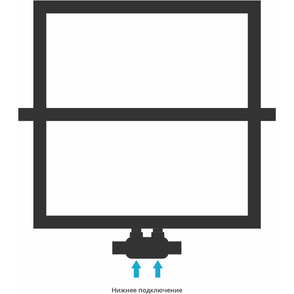 Водяной полотенцесушитель Сунержа Штиль EU50+ 530х530 00-0256-5353 Хром