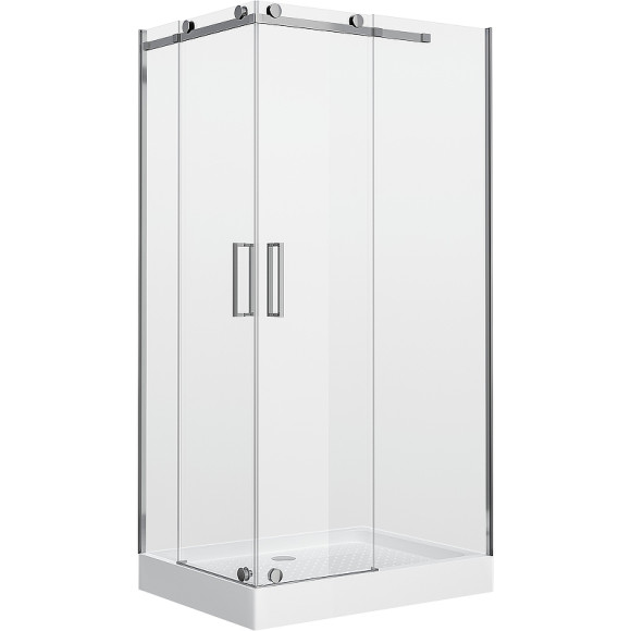 Душевой уголок Grossman Cosmo 120х90 R GR-1120R профиль Хром стекло прозрачное