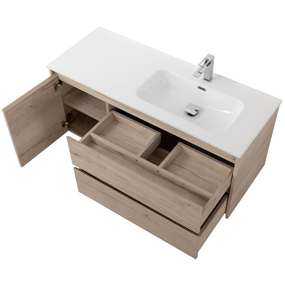 Тумба под раковину BelBagno Kraft 120 R KRAFT-1200-2C-1A-SO-RGB-R подвесная Rovere Galifax Bianco Тумба под раковину BelBagno Kraft 120 R KRAFT-1200-2C-1A-SO-RGB-R подвесная Rovere Galifax Bianco