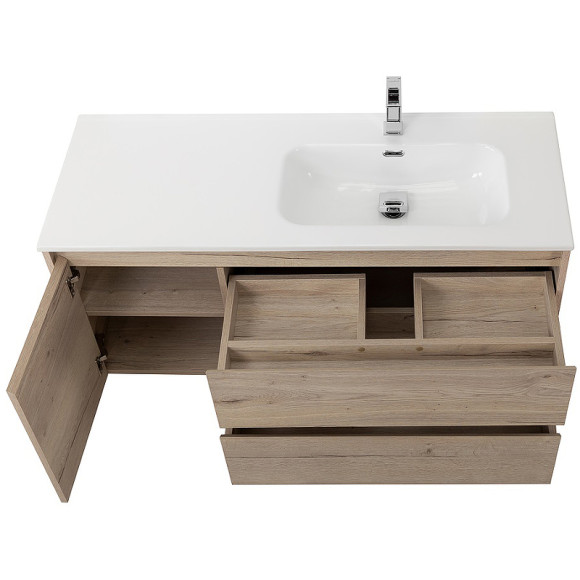 Тумба под раковину BelBagno Kraft 120 R KRAFT-1200-2C-1A-SO-RGB-R подвесная Rovere Galifax Bianco Тумба под раковину BelBagno Kraft 120 R KRAFT-1200-2C-1A-SO-RGB-R подвесная Rovere Galifax Bianco