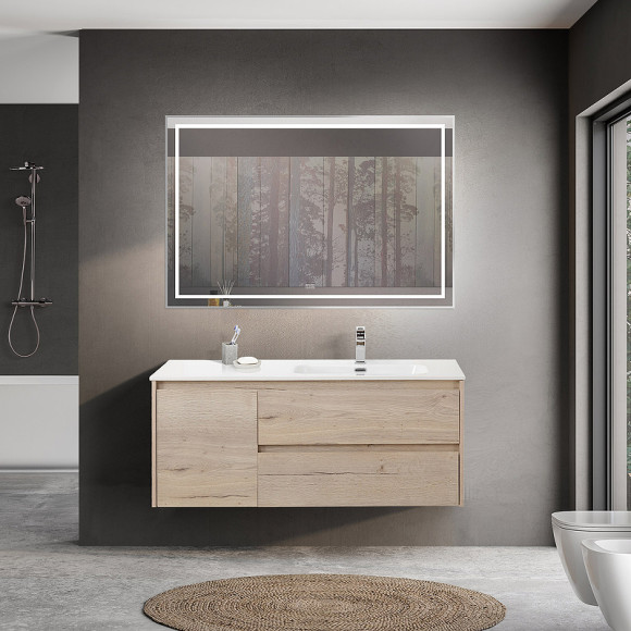 Тумба под раковину BelBagno Kraft 120 R KRAFT-1200-2C-1A-SO-RGB-R подвесная Rovere Galifax Bianco Тумба под раковину BelBagno Kraft 120 R KRAFT-1200-2C-1A-SO-RGB-R подвесная Rovere Galifax Bianco