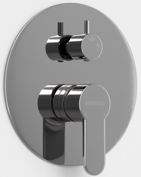 Душевая система Berges Nardis 2R 071003 Хром сильвер Душевая система Berges Nardis 2R 071003 Хром сильвер