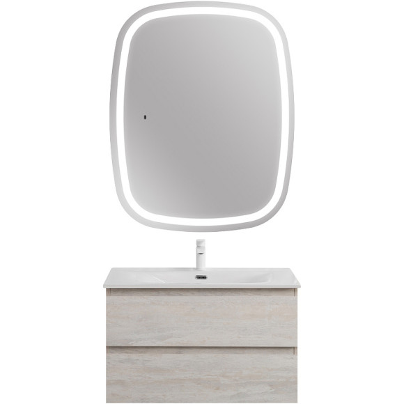 Тумба под раковину Cezares Molveno 80 MOLVENO-80-2C-SO-LB подвесная Legno Bianco