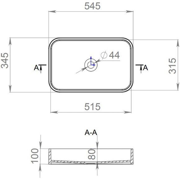 Раковина-чаша Salini Callista 54.5 104 1101204SM Белая матовая Раковина-чаша Salini Callista 54.5 104 1101204SM Белая матовая