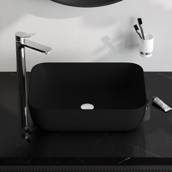 Раковина-чаша AM.PM Func 51 M8FWCC10510BM Черная матовая Раковина-чаша AM.PM Func 51 M8FWCC10510BM Черная матовая