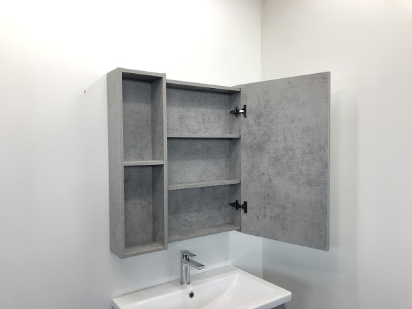 Зеркальный шкаф Comforty Осло 70 00-00006164 Бетон светлый Зеркальный шкаф Comforty Осло 70 00-00006164 Бетон светлый