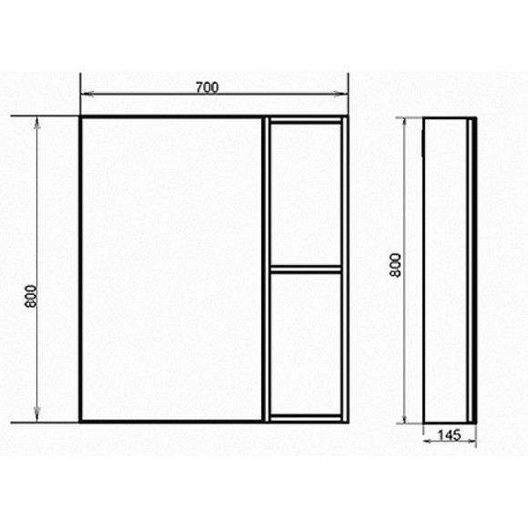 Зеркальный шкаф Comforty Осло 70 00-00006164 Бетон светлый Зеркальный шкаф Comforty Осло 70 00-00006164 Бетон светлый