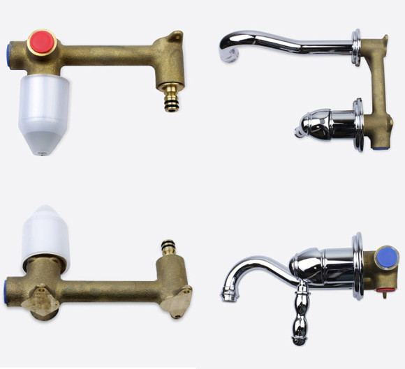 Смеситель для раковины Bronze de Luxe Tiffany 1920CR Хром