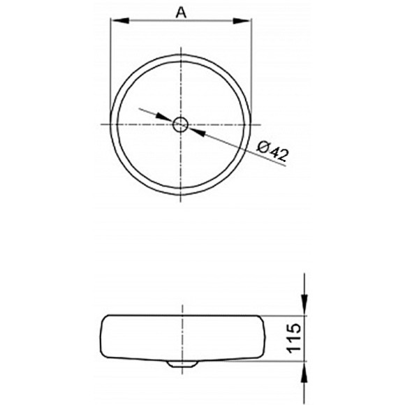 Раковина-чаша Bette Curve 42 A245-000 PW Белая Раковина-чаша Bette Curve 42 A245-000 PW Белая