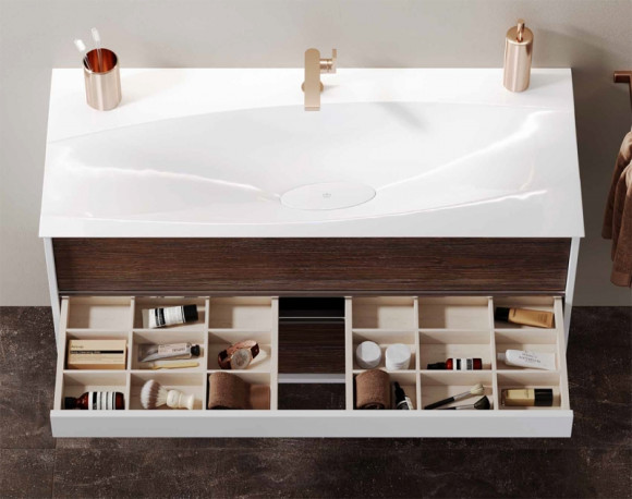 Тумба под раковину Clarberg Evolution 120 EV0112CD подвесная Крафт темный Тумба под раковину Clarberg Evolution 120 EV0112CD подвесная Крафт темный