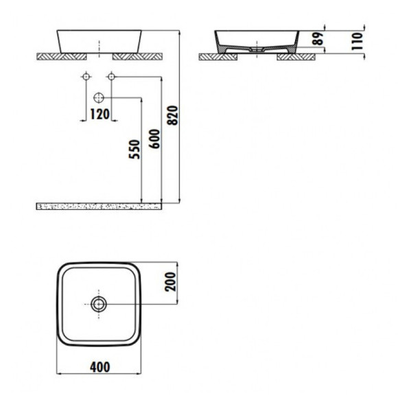 Раковина-чаша Creavit Loop 40 LP040-00CB00E-0000 Белая Раковина-чаша Creavit Loop 40 LP040-00CB00E-0000 Белая