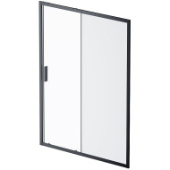 Душевая дверь AM.PM Gem 150 W90G-150-1-195BM профиль Черный матовый стекло матовое-прозрачное