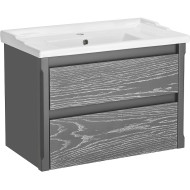 Тумба под раковину ASB-Woodline Лорена 80 12201 подвесная Серая Тумба под раковину ASB-Woodline Лорена 80 12201 подвесная Серая