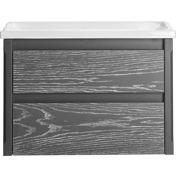 Тумба под раковину ASB-Woodline Лорена 80 12201 подвесная Серая