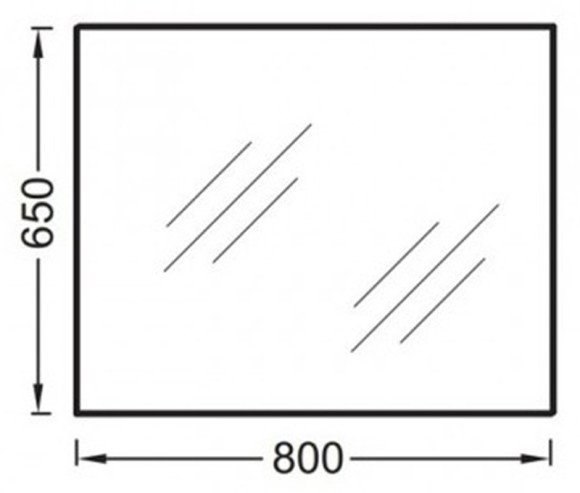 Зеркало Jacob Delafon Struktura 80 EB1098-NF подвесное Зеркало Jacob Delafon Struktura 80 EB1098-NF подвесное